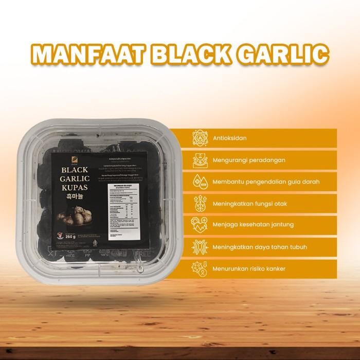 

Black Garlic (Bawang Hitam) Kupas 250Gr Terlaris 100 % Original