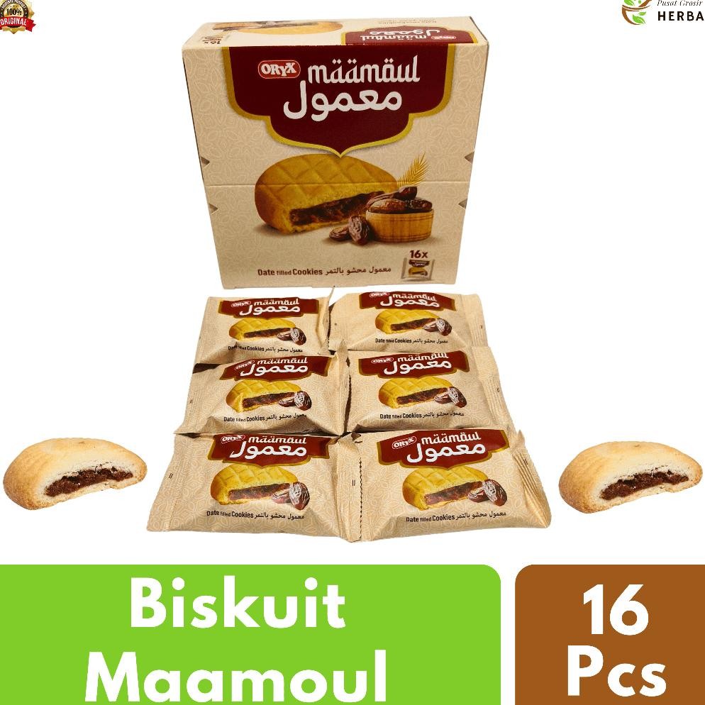 

Biskuit Maamoul Mamoul Al Batal Snack Makanan Cemilan Jajanan Kue Arab Kurma 1 Box Isi 16 Pcs