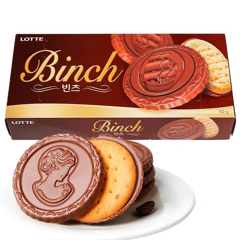 

Lotte Binch Korea Lotte Binch Crispy Biscuit Choco 102g