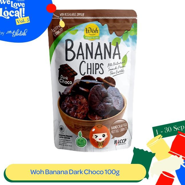 

Woh Banana Chip Dar Choco 100Gr Eripi Piang Coelat Gluten Free