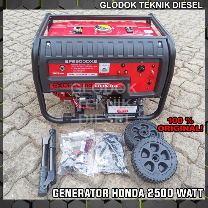 Honda Genset Generator Bensin 2500 Watt Electric Starter Sf 2900 Dxe