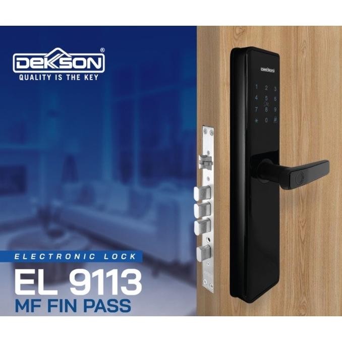 Dekkson 5601091132 EL 9113 MF Fin Pass Smart Digital Lock Black