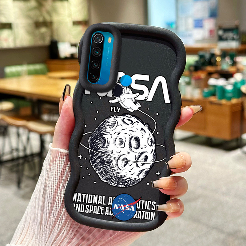 Casing Hp Untuk Xiaomi Redmi Note 8 Note 8T Case NASA astronot anti selip tekstur lembut softcase ba