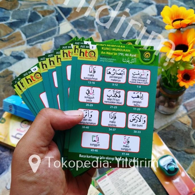 Hafalan Terjemah Quran (HTQ) Al Quran Kartu Bundling 3 Juz terlaris