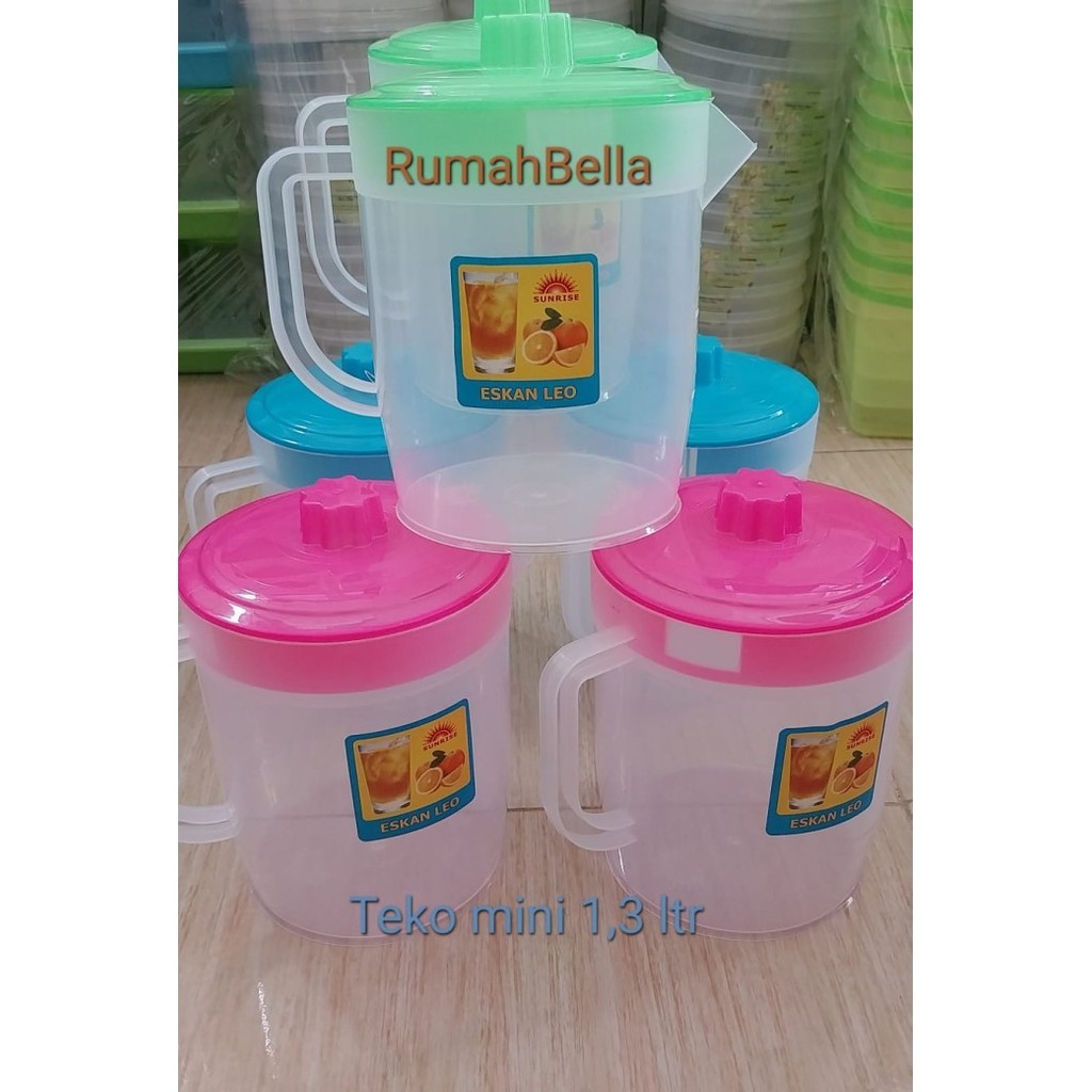Teko Air Plastik 1,5 ltr / Teko ESKAN MINI  Plastik Tutup Warna