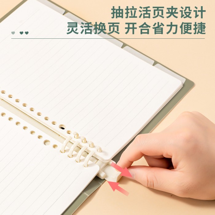 

Deli Binder Loose-Leaf Notebook plastik A5 B5 Gratis isi 40lbr GHX540
