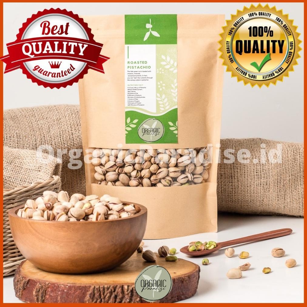 

Kacang Pistachio Panggang 250gr / Pistachio Roasted 250gr Premium Organic Paradise