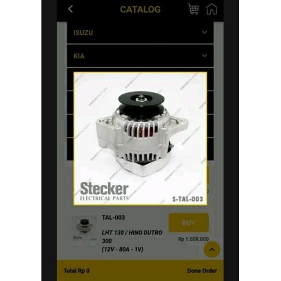 Dinamo Amper Ampere Alternator Toyota New Vios Gen 2 Dan Yaris Tal052 Stecker