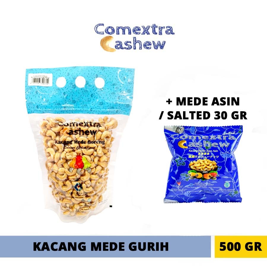 

Kacang Mede Comextra Goreng Gurih 500 Gram (Biji Kecil) - Cashew Kernel Kacang Mente / Mete Comextra
