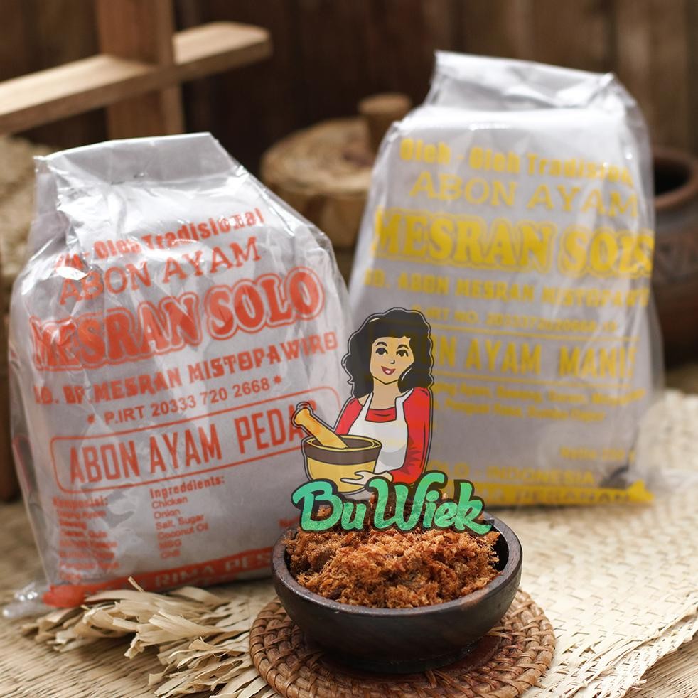 

Abon Ayam Super Mesran Solo - Bu Wiek