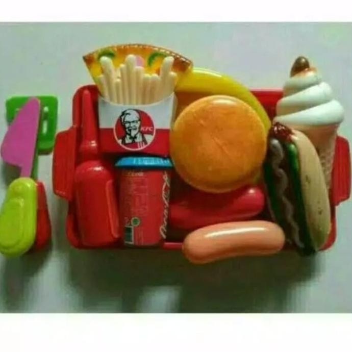 Mainan Kuliner Nusantara KS67 Junk Food mainan masak masakan Food Court