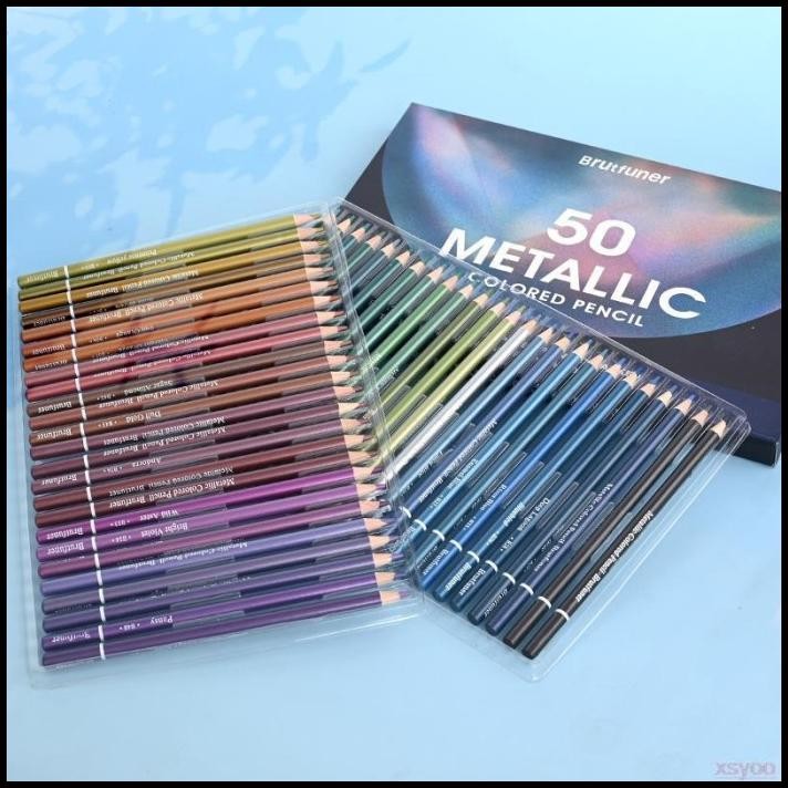 

Pensil Warna Brutfuner 50 Metallic Colored Pencil New Edition
