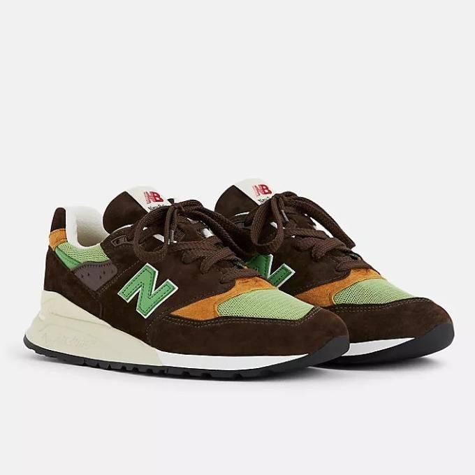 Sale Nb 998 Teddy Santis Made In Usa Brown/Green U998Bg Original 100%