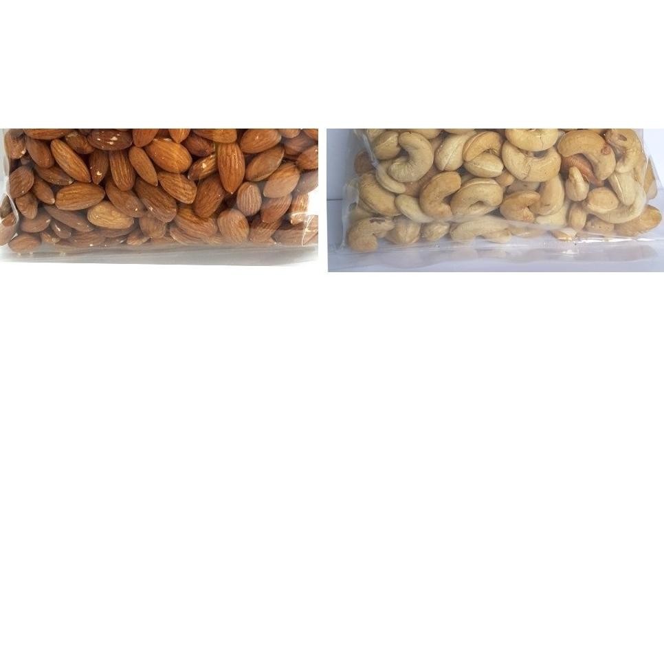 

500gr Mix Roasted Almond Utuh dan Mede / Cashew Utuh Varian Rasa Original/ Asin