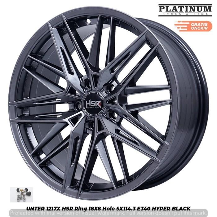 Stock Dikit Paket Velg Hsr Unter Ring18 Plus Ban 225 50 R18 Yokohama Untuk Xpander Murah