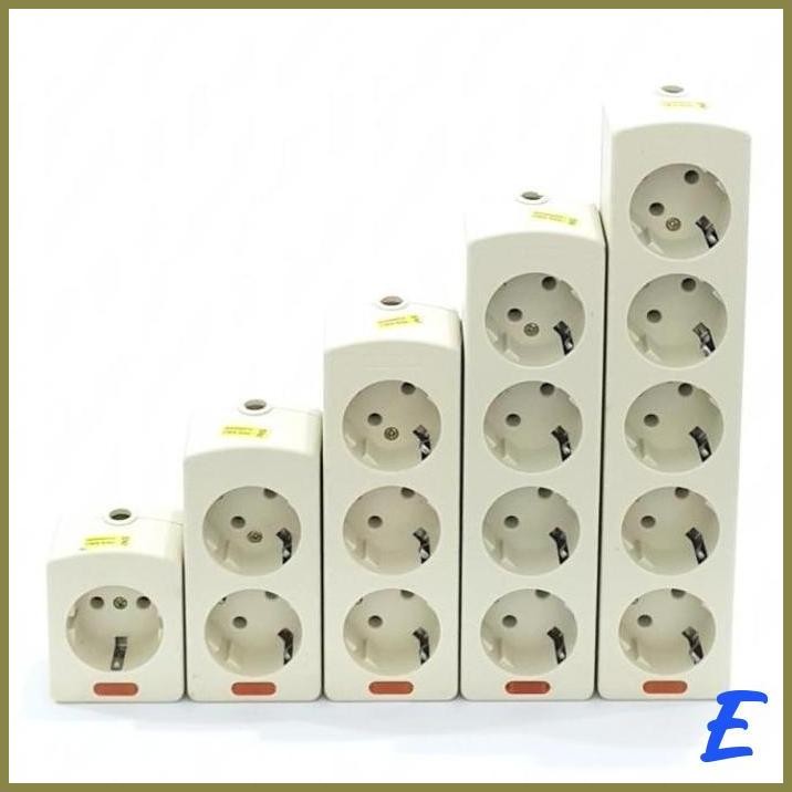 | BRC | COK TERMINAL STOP KONTAK COLOKAN LISTRIK 3 LUBANG KUNINGAN