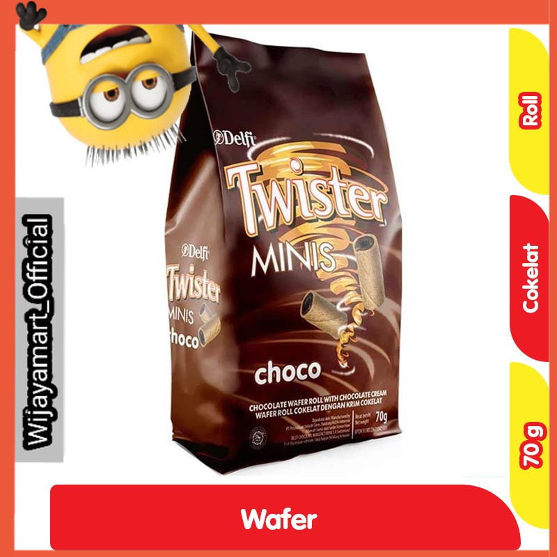 

Twister Minis Wafer Roll Cokelat 70 g