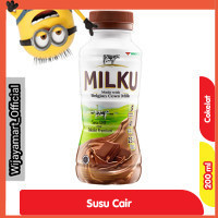 

Milku Susu UHT Cair Cokelat Premium Botol 200 ml