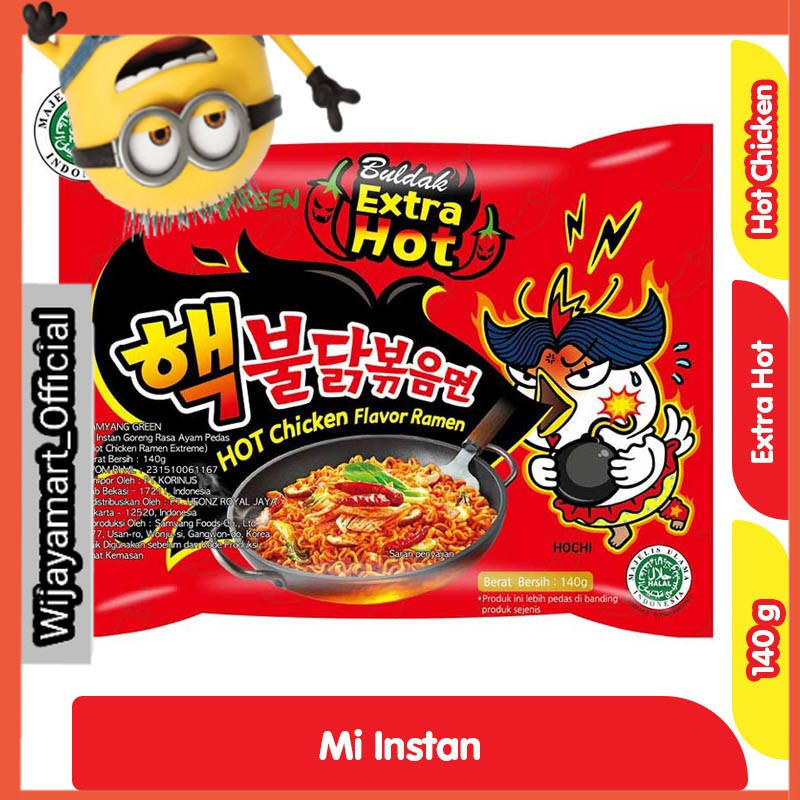 

Samyang Mi Instan Ramen Ayam Pedas Buldak Ekstra Pedas 140 g