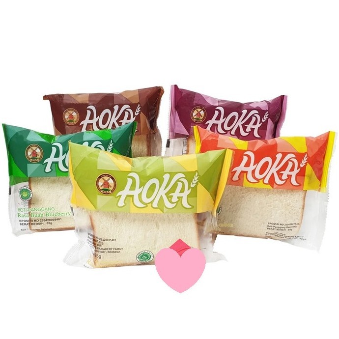 

AOKA ROTI PANGGANG 65gr COKLAT SUSU KEJU BLUEBERRY NANAS VANILA ROPANG