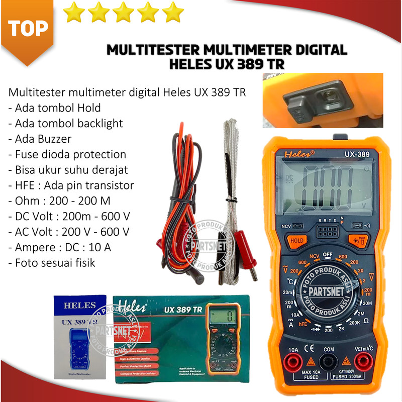 Multitester multimeter digital Heles UX 389 TR