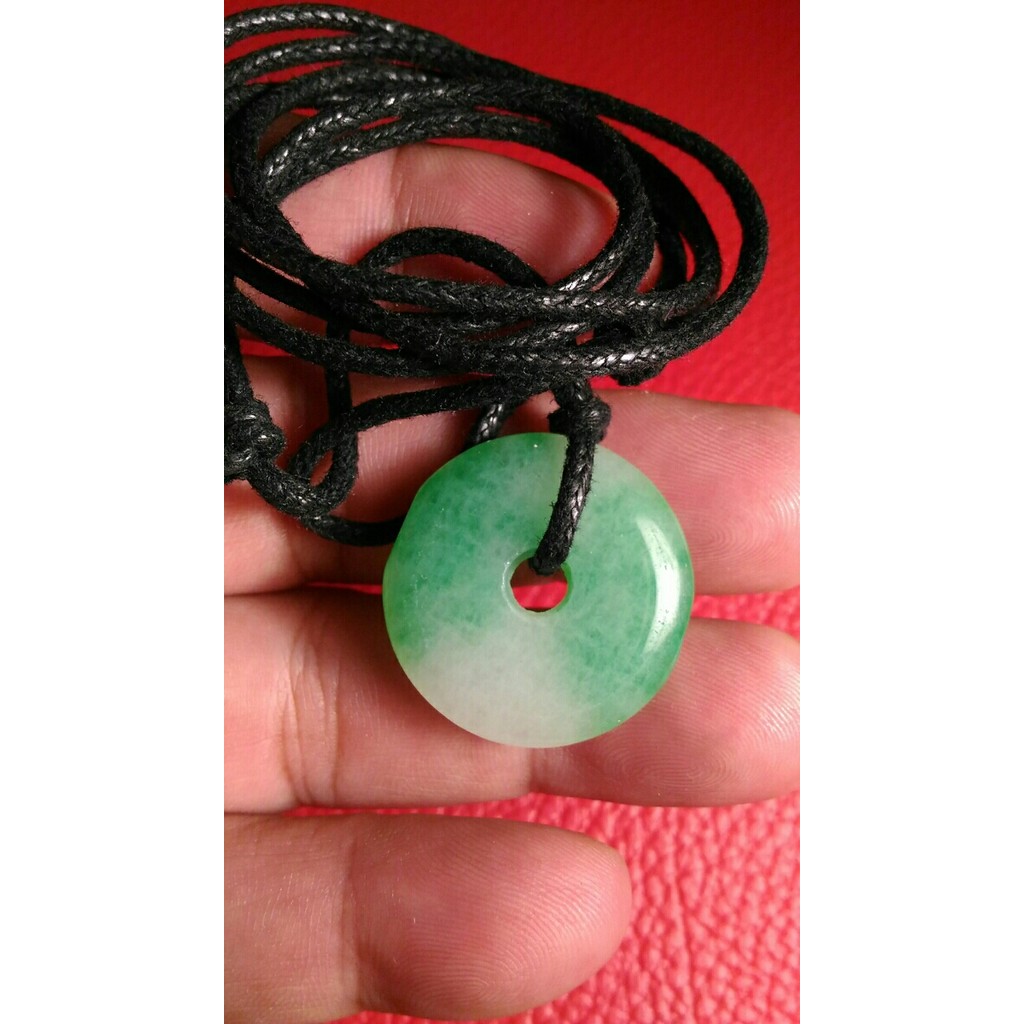 Liontin Natural Giok China Jadeite Jade Wingit Unik Aktif