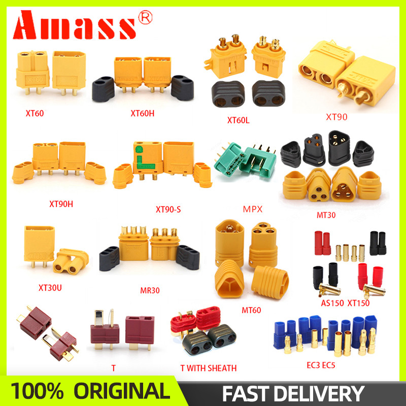 AMASS 10pcs XT60 XT90 XT60H XT60L XT60U XT30U XT30PB