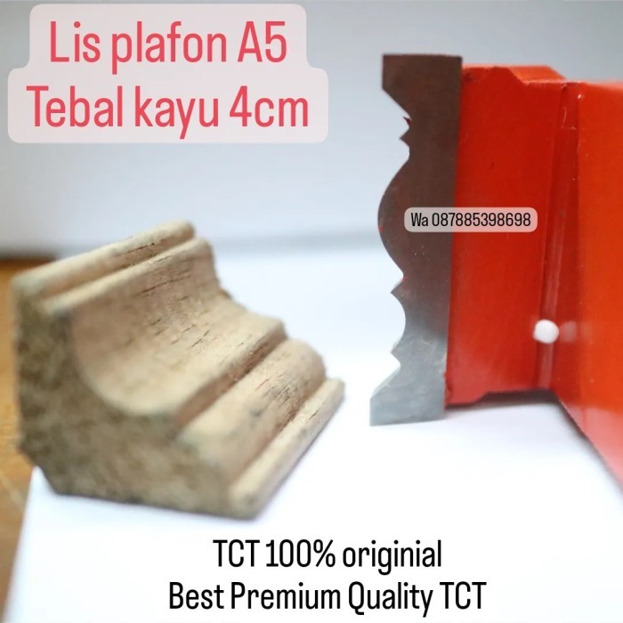 TERBARU MURAH pisau profil kayu lis plafon kayu 4cm model cantik as 30mm BISA GOSEND
