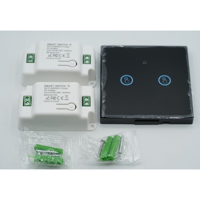 TERBARU SMATRUL Saklar Wifi Remote Control 2 Smart Switch Light Google Home