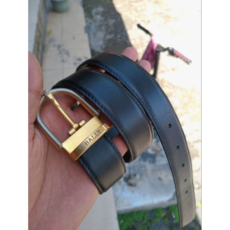 belt Bally Leather original pria