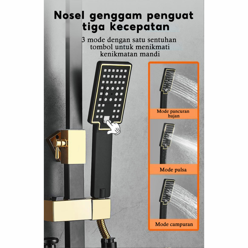 Reaim 4 Dalam 1 Hower Tiang Et 4 In 1 Tampilan Digital Uhu Ontan Et Hower Dengan Faucet Prayer