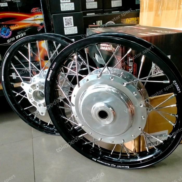 TERBARU velg set jari jari aerox Lexy nmax old velg scarlet tromol vnd HOT SALE