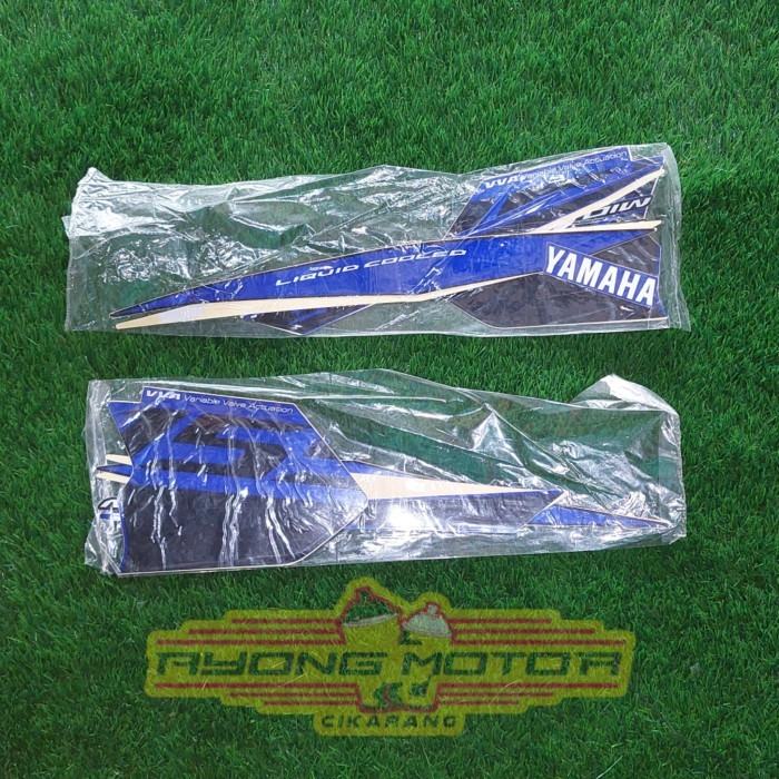 Promo Striping Mio Aerox 155 Hitam Biru Ori