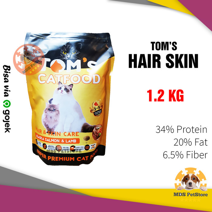 Tom'S Cat Food Hair And Skin Care 1.2 Kg Toms Tomcat 1.2Kg 1,2