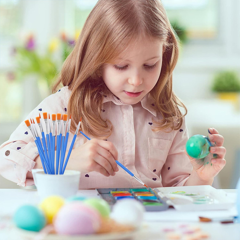 

100 Pc Ua Lui Flat Ua Nylon Datar Ua Cat Acrylic Ua Artit Paint Bruh