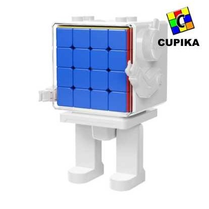 TERLARIS Rubik 4x4 Moyu Meilong + Robot Case 4x4 Warna Stickerless