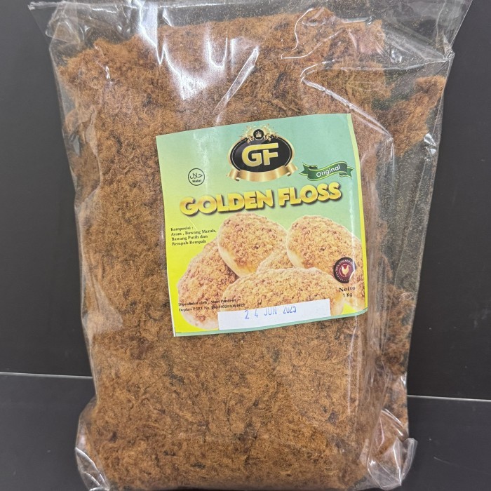 

GOLDEN FLOSS ABON AYAM ORIGINAL 1KG CHICKEN FLOSS FLOS DRESSING