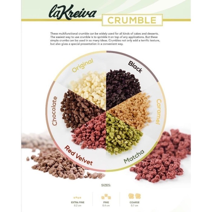 

Repack Crumble Cookie 100 GR / La Kreiva Crumble / Topping kue roti