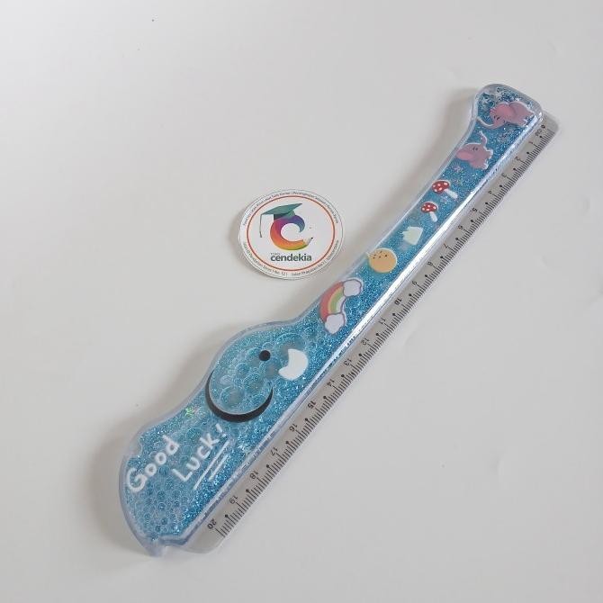 

:=:=:=:=] Penggaris 20 cm Glitter Karakter Lucu