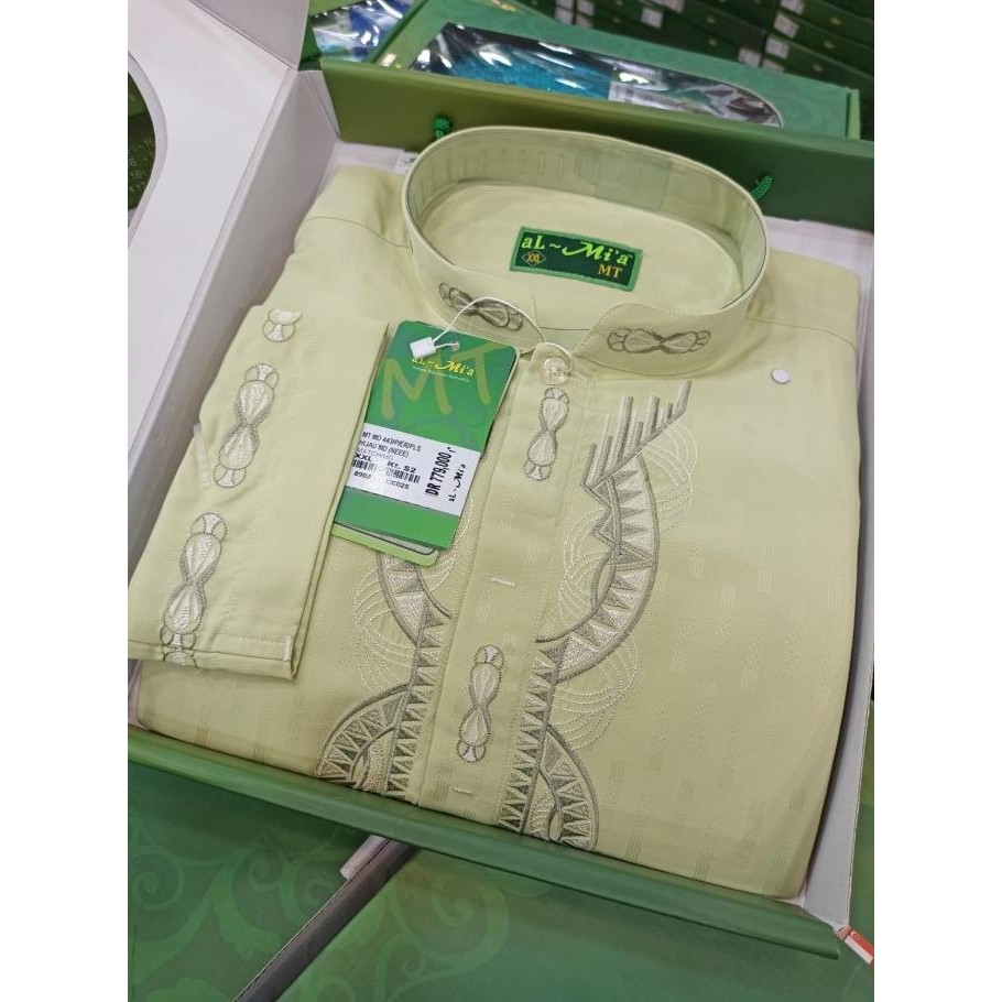 Baju Koko Almia Lengan panjang Jumbo BIG SIZE Al Mia AL-mi'a Muslim