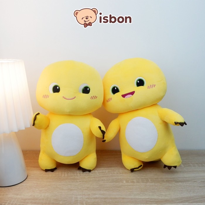 ISTANA BONEKA Dino Kuning Squishy Yellow Dino 12inch Mini Lucu Mainan