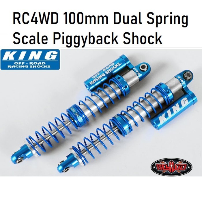 Shock RC4WD King Offroad 100mm Dual Spring Scale Piggyback Shock Rc Ca