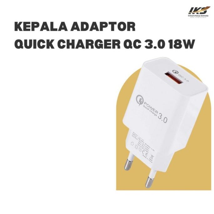 populer] Kepala Charger Quick Charger QC 3.0 18W ORI