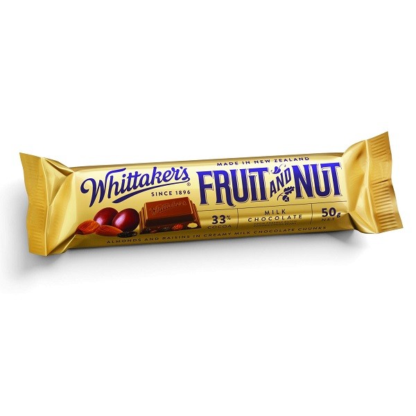 

WHITTAKER'S FRUIT & NUT CHOCOLATE 50 GR