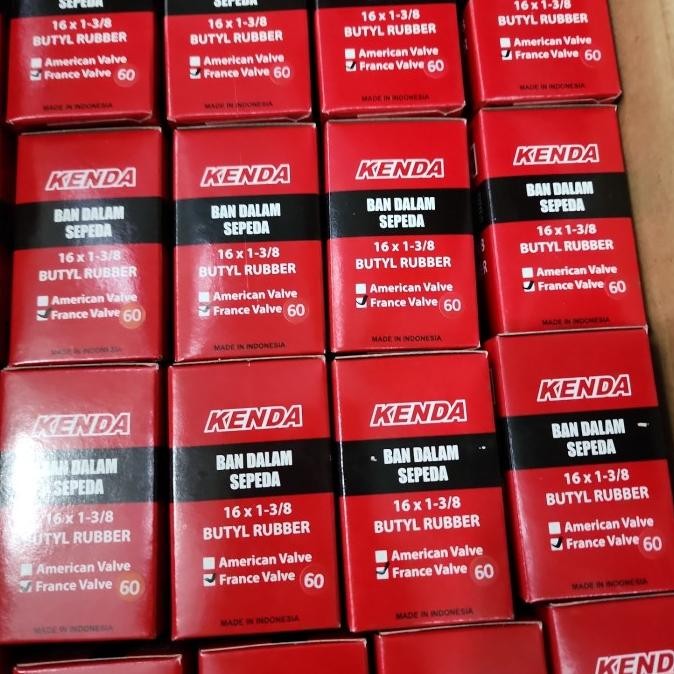 Ban dalam kenda 16 x 1 3/8 pentil kecil FV 60m Brompton, 3sixty, pikes The best