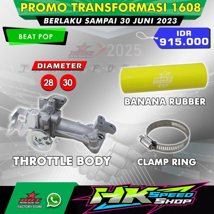 Throttle Body Brt Tb Beat Scoopy Fi Beat Pop Vario 110 Fi 28Mm 30Mm