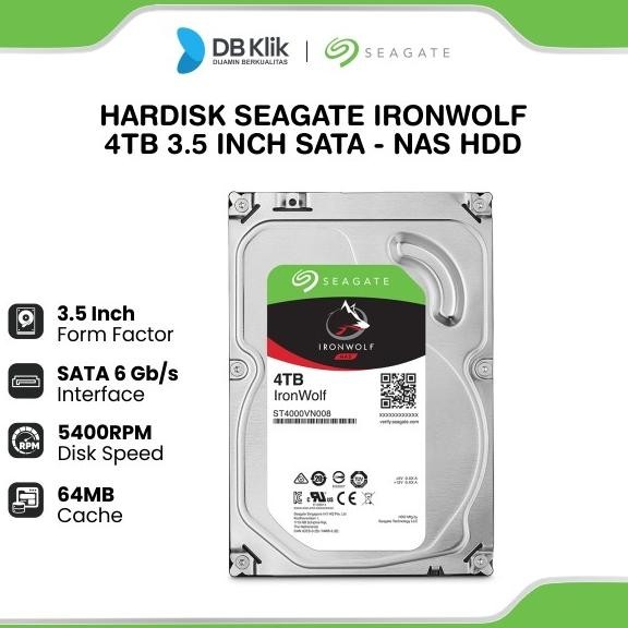 Sale Harddisk Internal Seagate Ironwolf 4Tb - Hdd Seagate Ironwolf Nas 4Tb