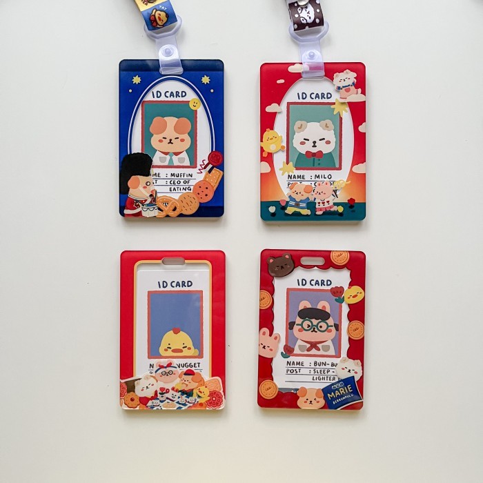 

ID Card Holder Name Tag Lanyard Acrylic Pica Pica