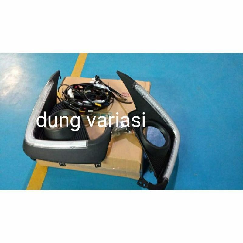 Cover Foglamp Lampu Drl Led Putih & Sen Kuning Mobil Ertiga 2018