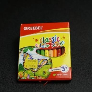 

Kualitas terbaik] Pensil Warna Greebel 12 warna Classic pendek
